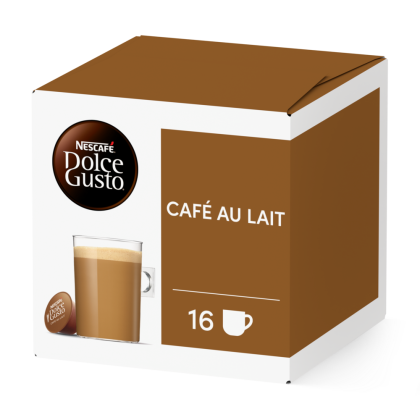 Pack of 16 Caf&eacute; au LaitNESCAF&Eacute;&reg; Dolce Gusto&reg; coffee pods