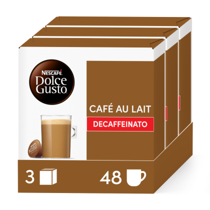 Caf&eacute; au Lait Decaf 48 Pod Bundle