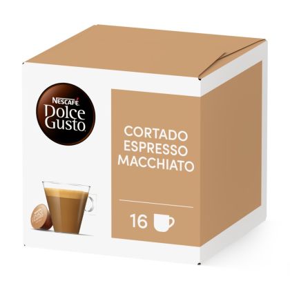 Pack of 16 Cortado Espresso MacchiatoNESCAF&Eacute;&reg; Dolce Gusto&reg; coffee pods