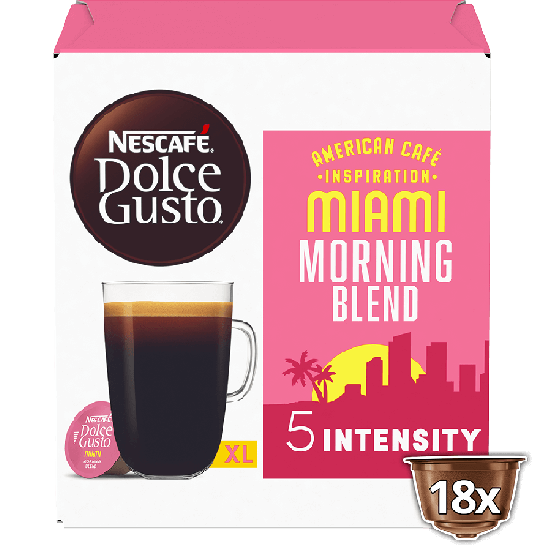 A box of Miami Morning Blend Coffee Pods