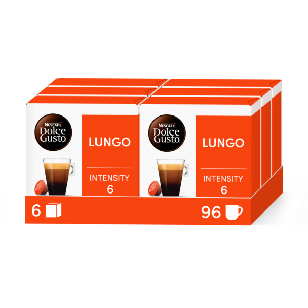 Pack of 96 Special Lungo Bundle - 6 BoxesNESCAFÉ® Dolce Gusto® coffee pods