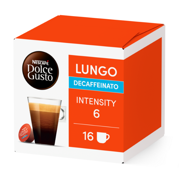 Pack of 16 Lungo DecafNESCAFÉ® Dolce Gusto® coffee pods