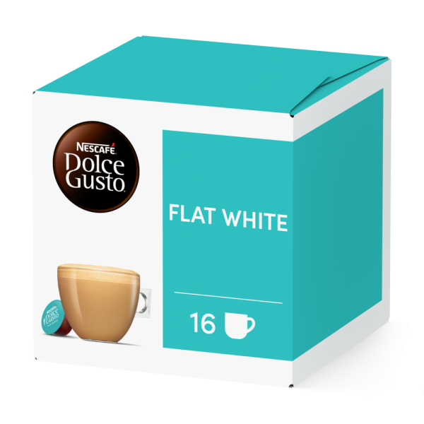 Pack of 16 Flat WhiteNESCAFÉ® Dolce Gusto® coffee pods