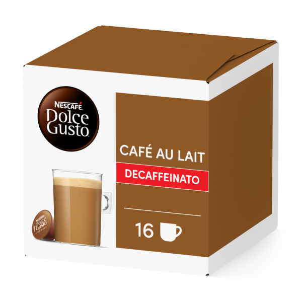 Pack of 16 Café au Lait DecafNESCAFÉ® Dolce Gusto® coffee pods