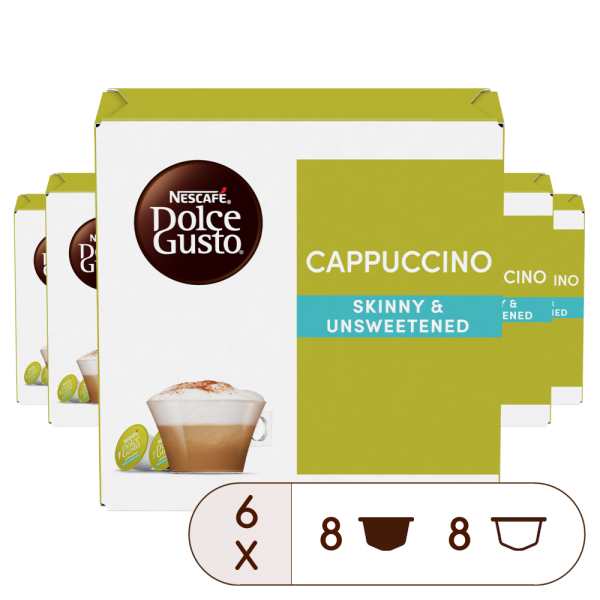 Pack of 96 Special Skinny Cappuccino Bundle - 6 BoxesNESCAFÉ® Dolce Gusto® coffee pods