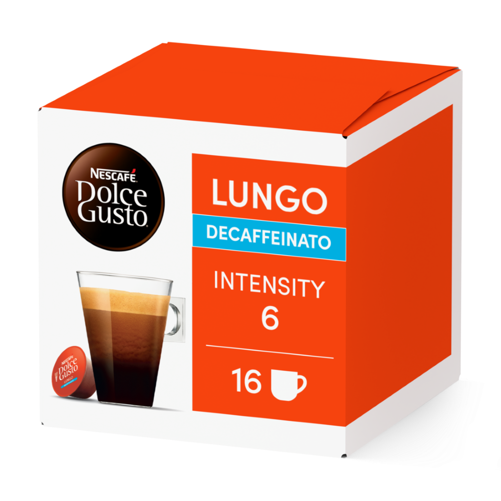 Pack of 16 Lungo DecafNESCAFÉ® Dolce Gusto® coffee pods