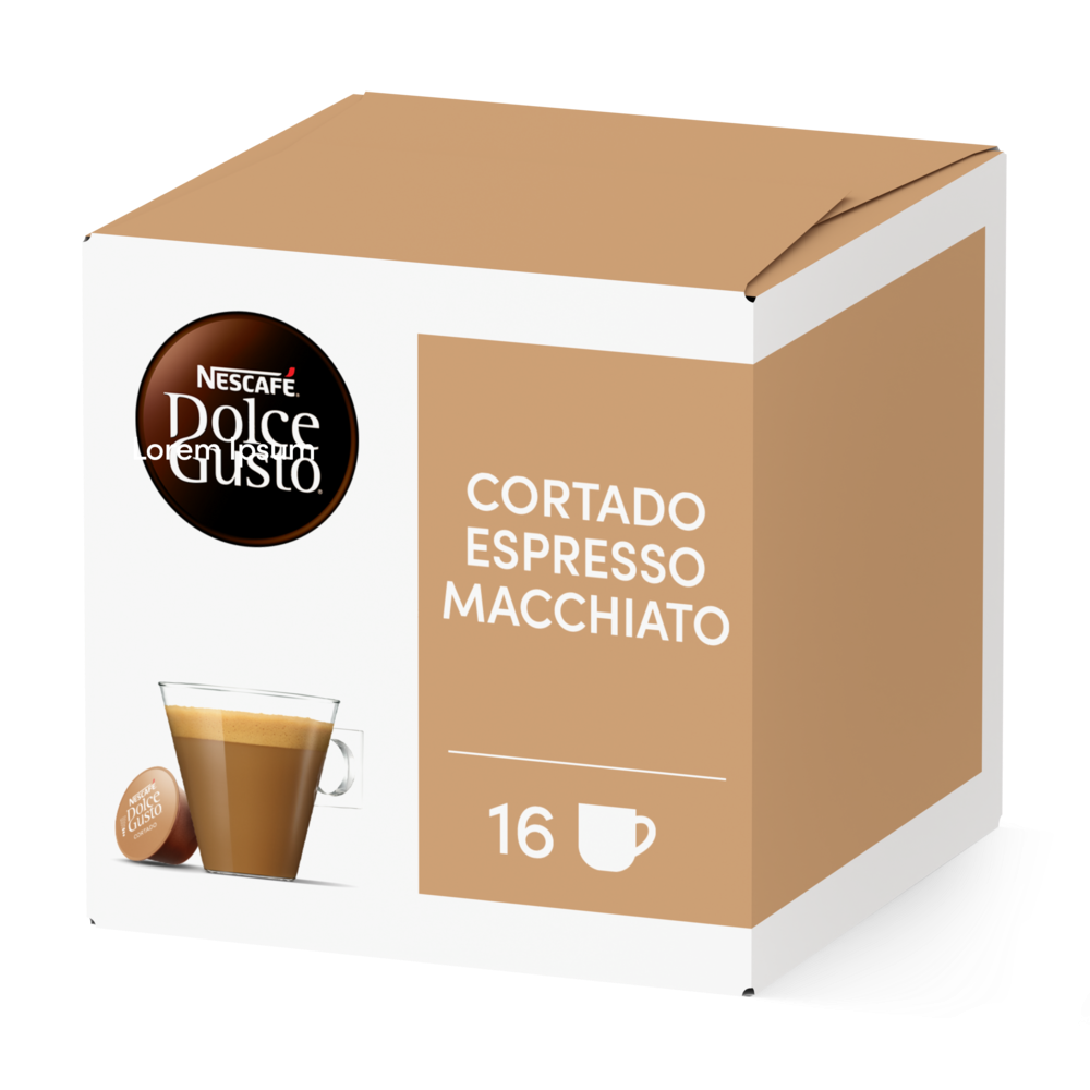 Pack of 16 Cortado Espresso MacchiatoNESCAFÉ® Dolce Gusto® coffee pods