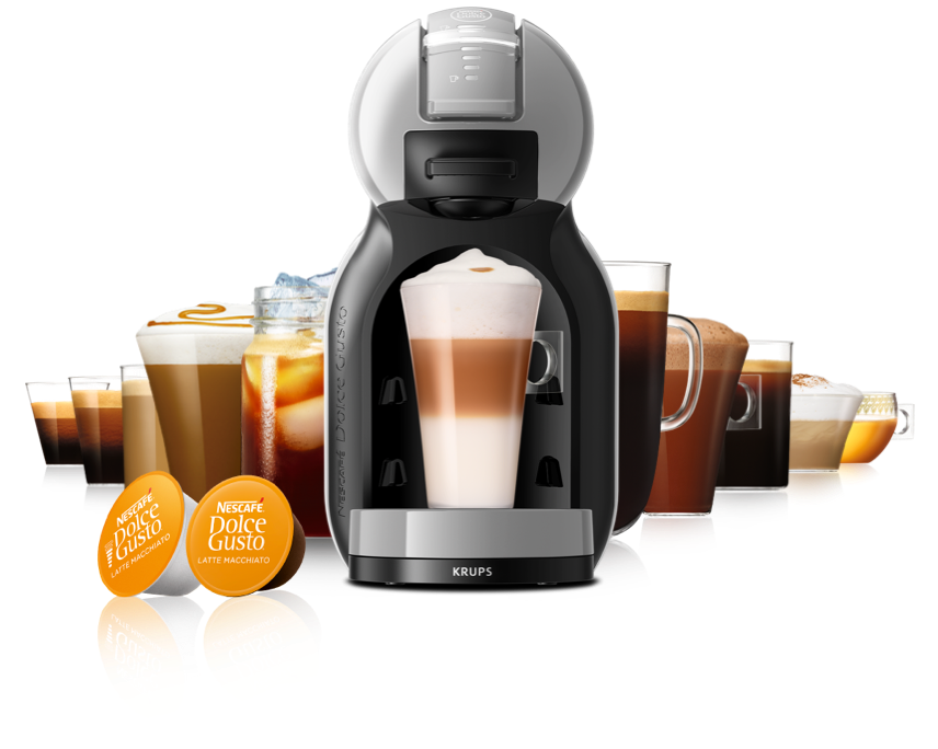 ERREGAME -  - Krups Krups Piccolo Macchina da Caffè Nescafè  Dolce Gusto Nero + 32 Capsule