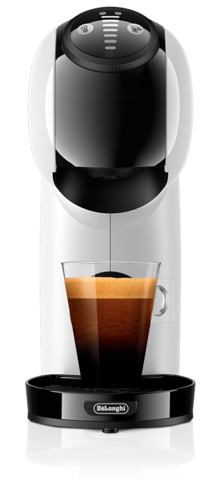 White Delonghi coffee machine