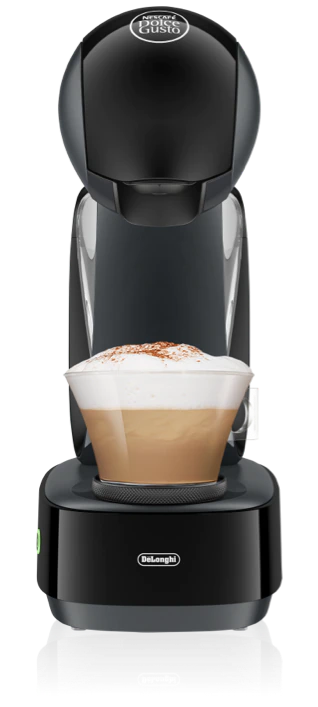 Black Delonghi coffee machine