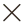 X icon.