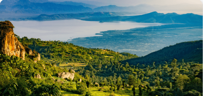 ethiopian landscape for coffee