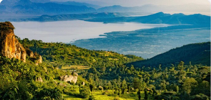 ethiopian landscape for coffee