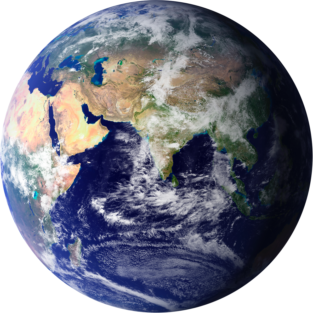 Satellite view of the earth